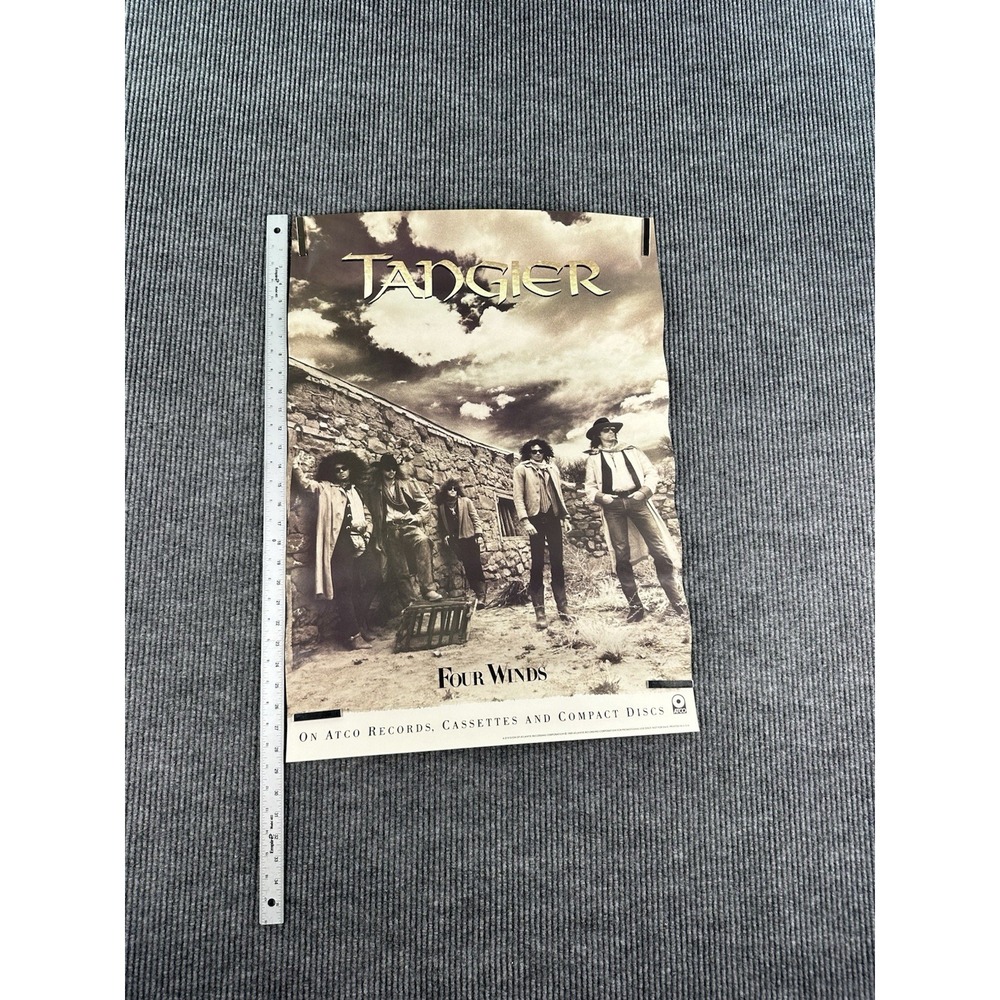 Tangier Four Winds 1989 Original Promo Poster 29x20 Atco Records Atlantic Rock - Picture 3 of 4